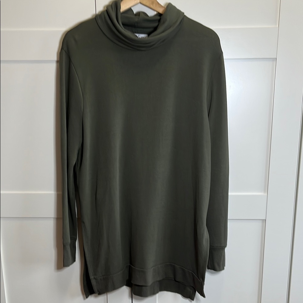 Olive Green Turtleneck Sweater